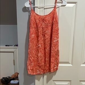 Wild Fable Swirl Print Midi Dress - Coral